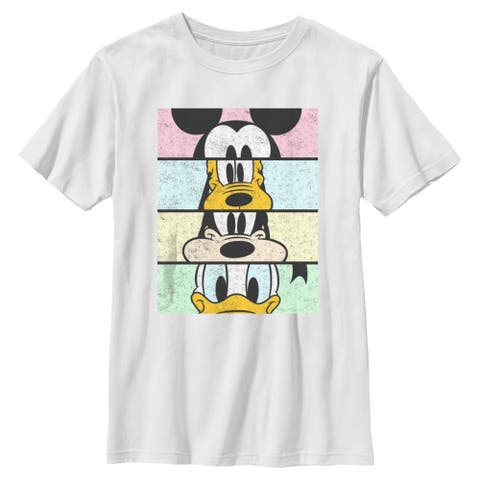 Boy's Mickey & Friends Mickey & Friends Cropped Portraits  Graphic T-Shirt