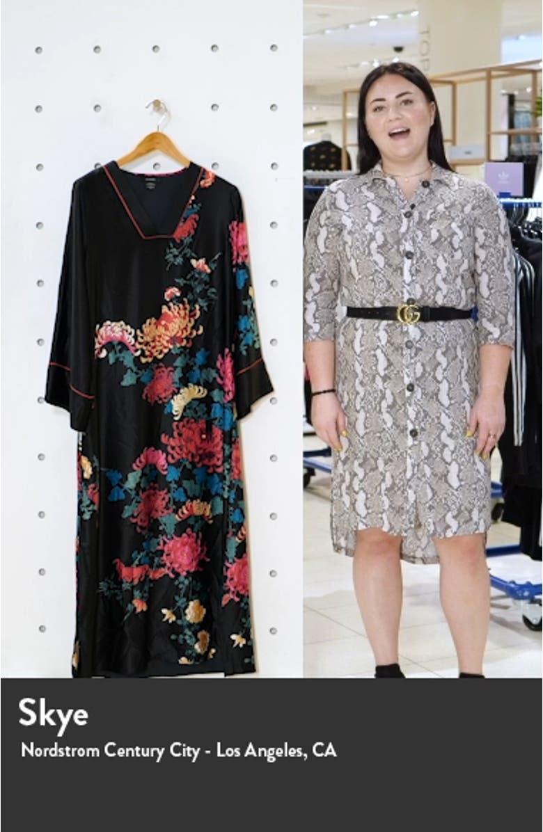 Chrysanthemum Satin Nightgown, sales video thumbnail