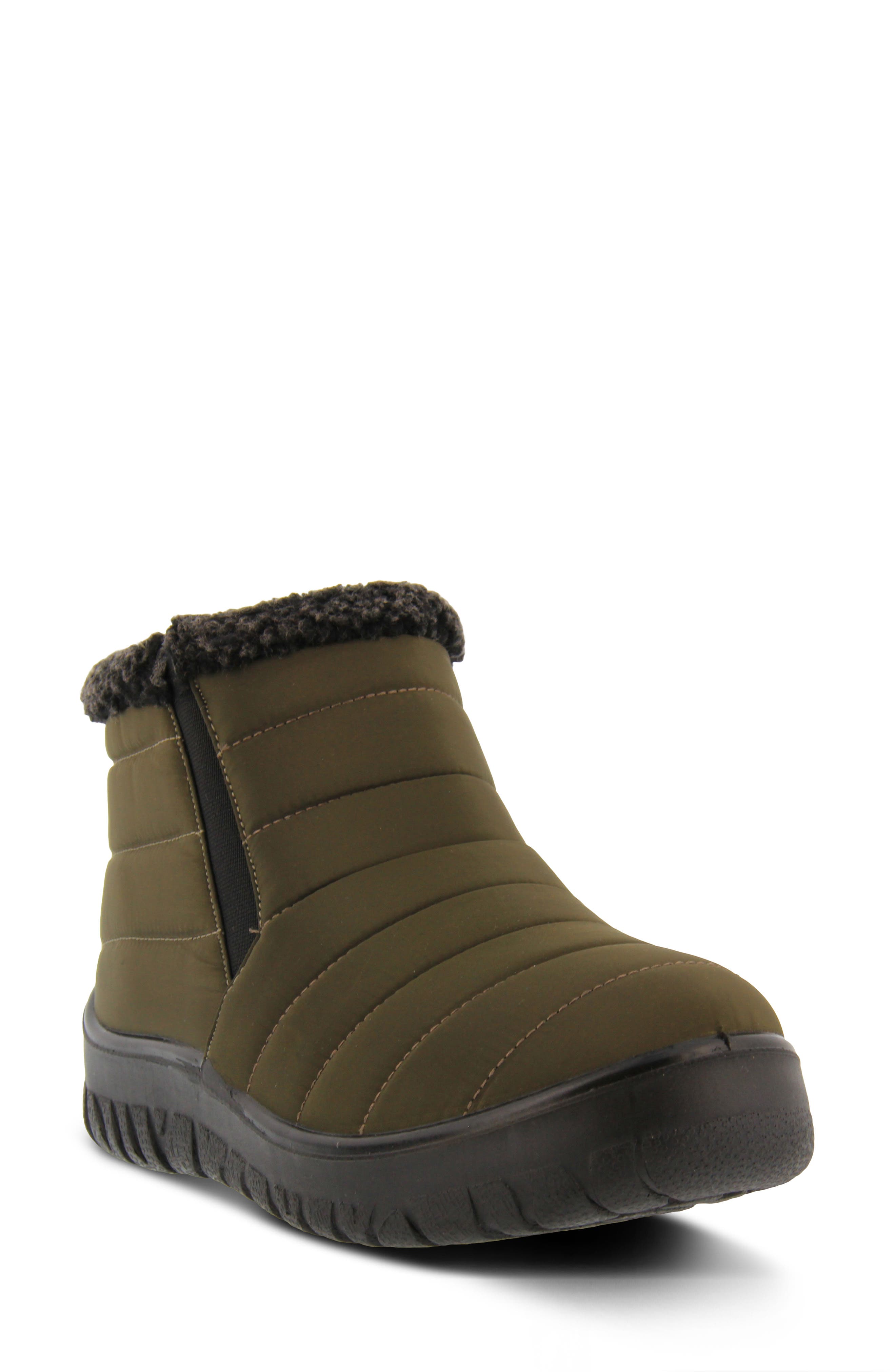 OLIVE GREEN FAUX FUR