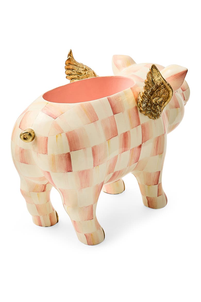 Rosy Check Flying Pig Planter, Alternate, color, ROSY