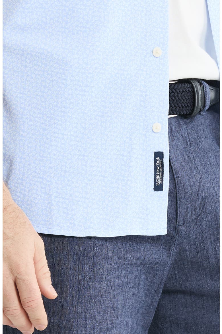 Performance Tech Button-Up Shirt, Alternate, color, LIGHT BLUE