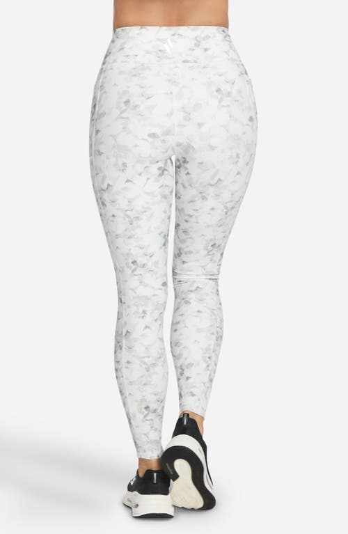 Skechers Go Flex Rib Floral Mirage Full Length High-waisted Pocket Leggings In Multi