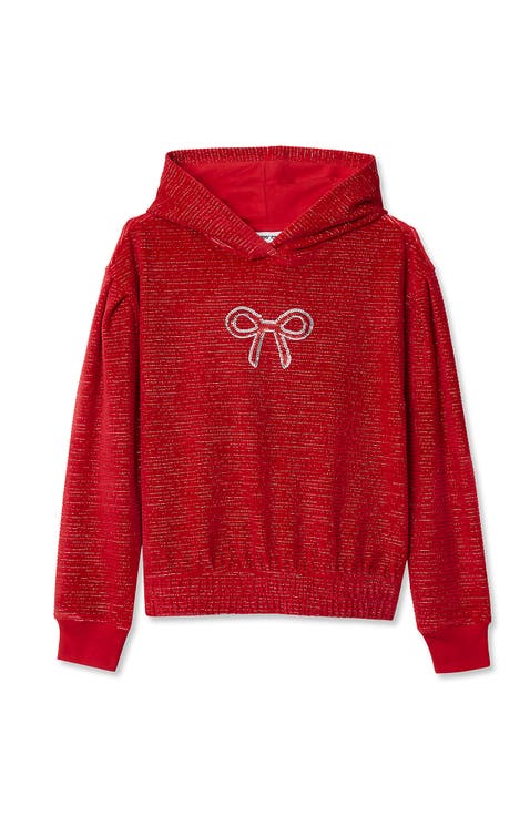 Girls Velour Hoodie Sweatshirt