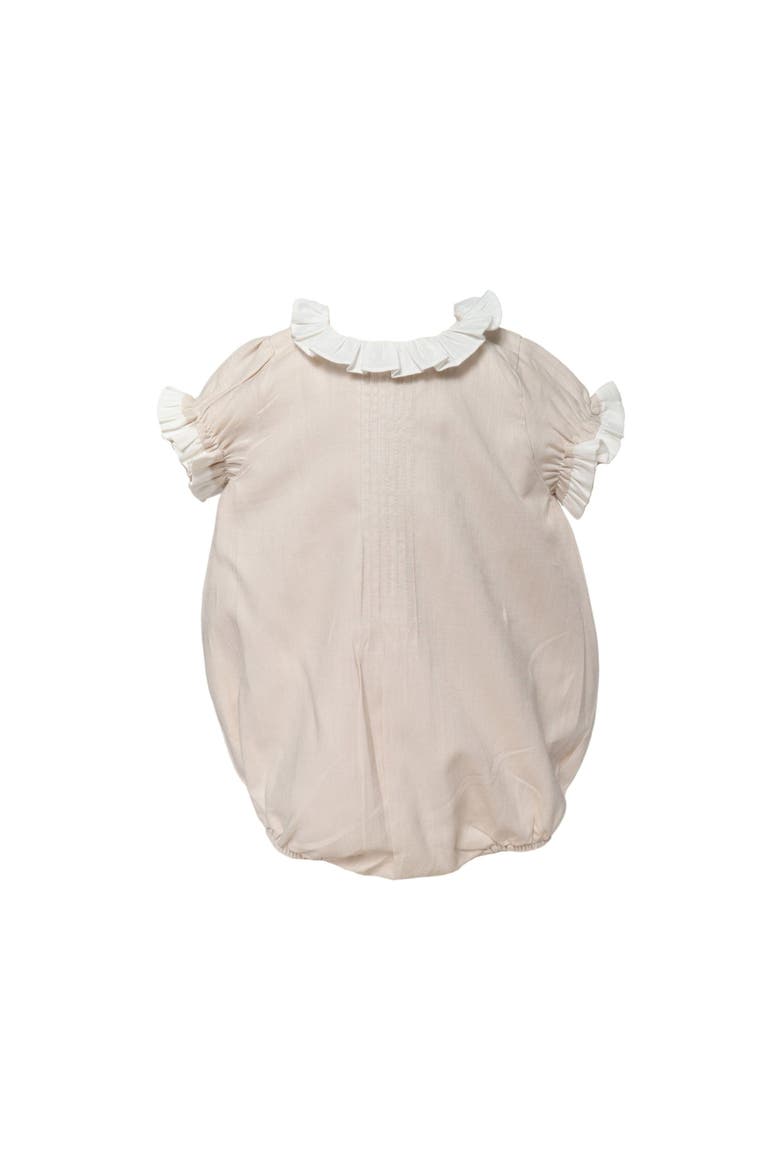 Cuclie Baby Baby Girl Linen Bubble with Ruffle Collar | Nordstrom