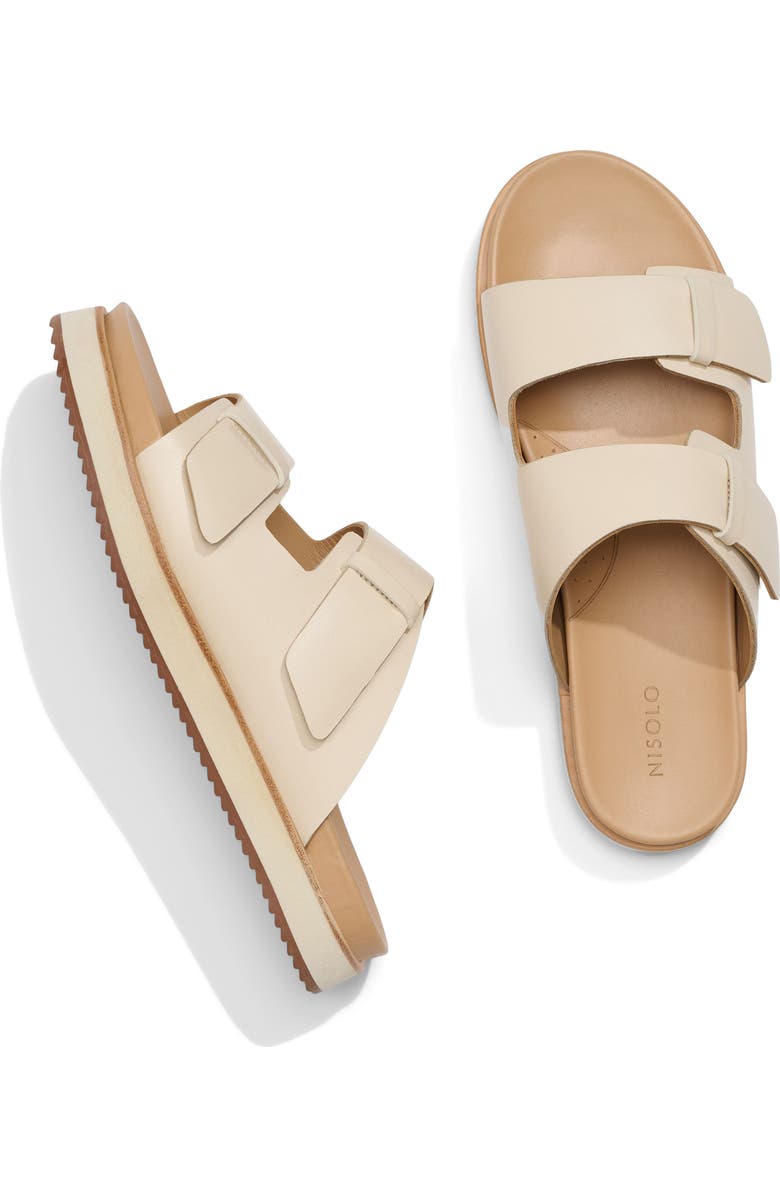 Nisolo Ella Go-To Platform Slide Sandal, Alternate, color, Bone