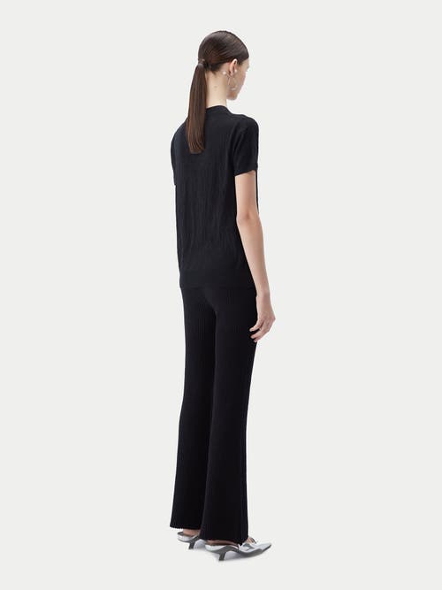 Gobi Mongolian Cashmere Silk Cashmere T-shirt In Black