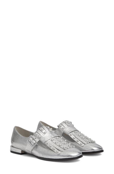 Studded Fringe Loafer (Women)