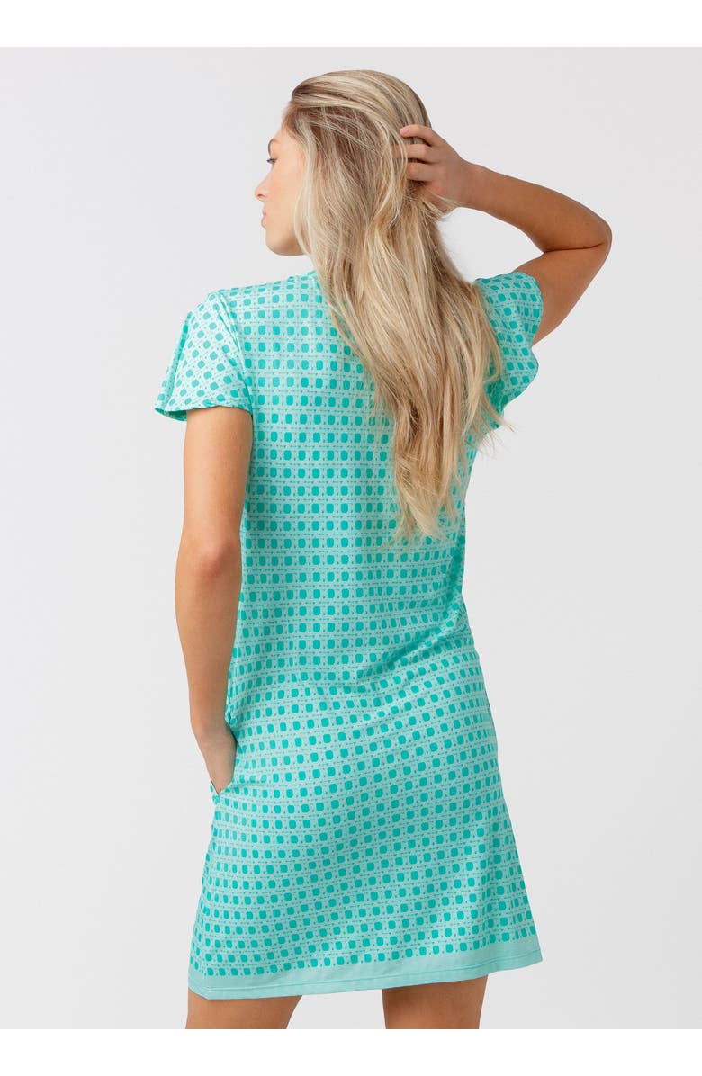 Cabana Life Short Sleeve Shift Dress, Alternate, color, Flora