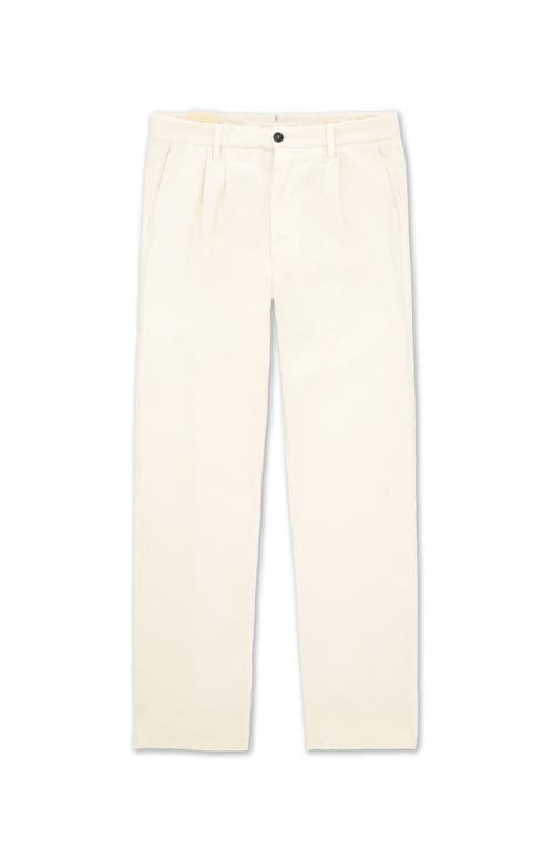 Fortela Pences Corduroy Pleated Trousers In Neutral
