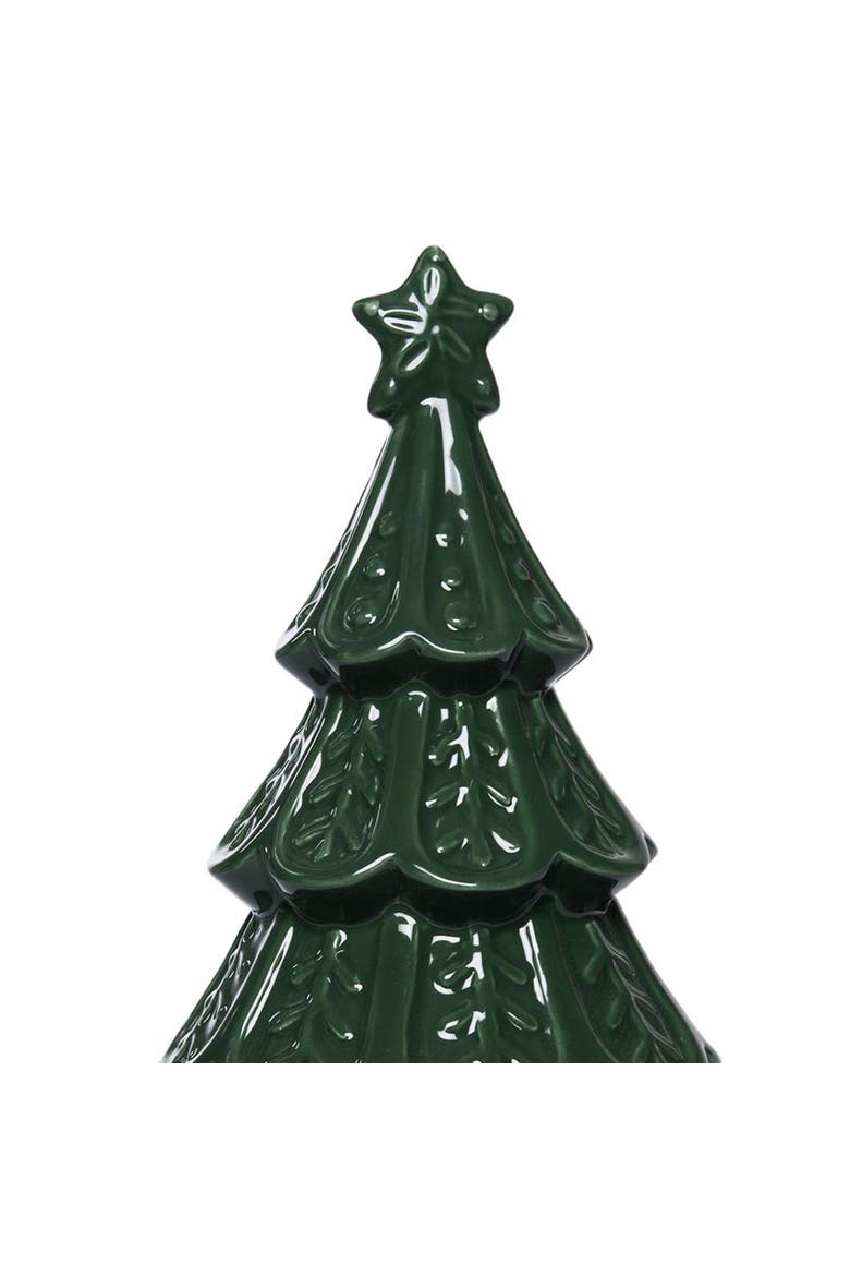 Evergreen Tree Figurine, Alternate, color, Green
