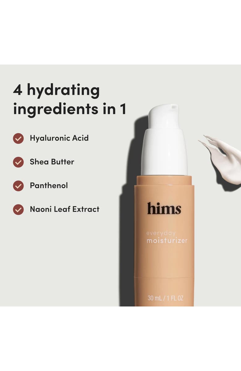 HIMS
HERS Everyday Moisturizer Lightweight, Hydrating, Hyaluronic Acid
Shea Butter Formula, Alternate, color,