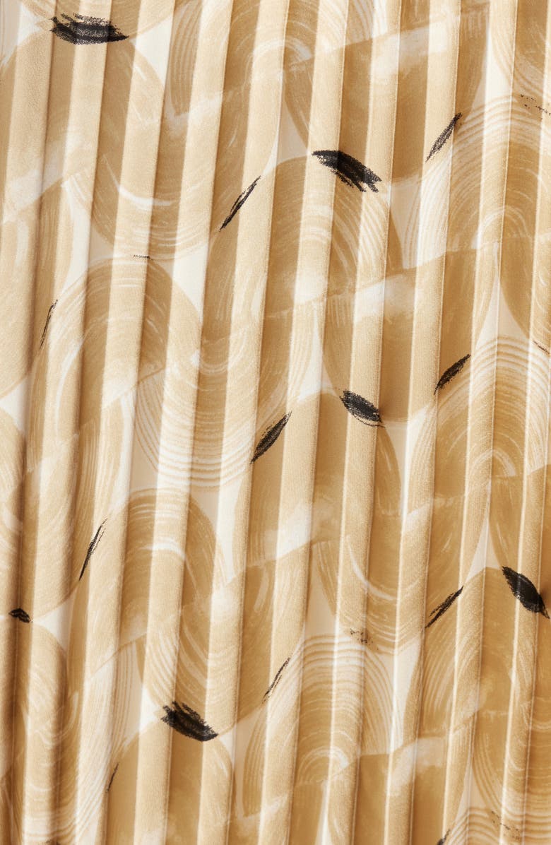 Anne Klein Pull-On Pleated Midi Skirt, Alternate, color, 