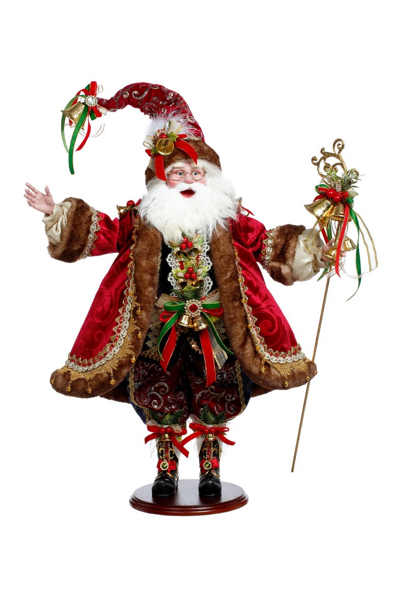 Christmas Bells Santa, Main, color, Red