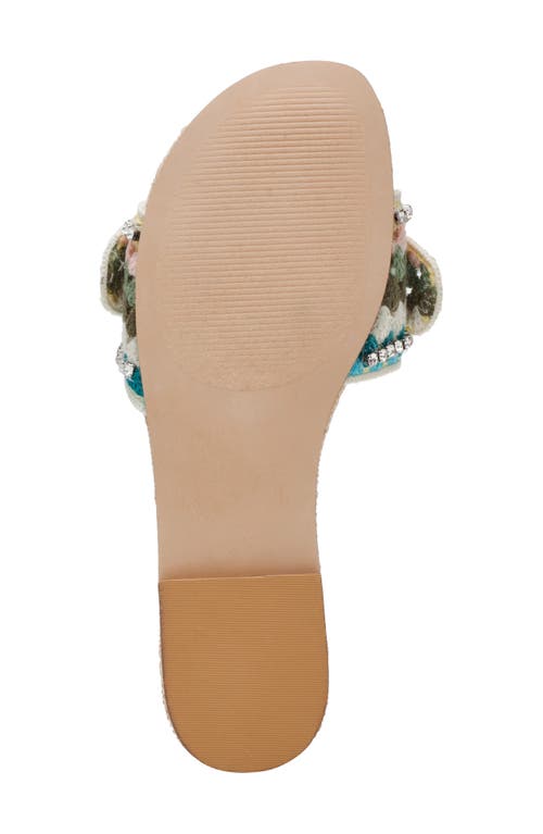 Steve Madden Misha Slide Sandal In Turquoise Multi