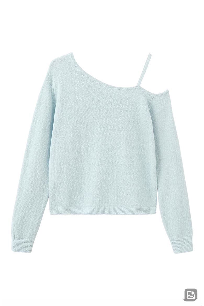Cold Shoulder Sweater, Alternate, color, SKY BLUE