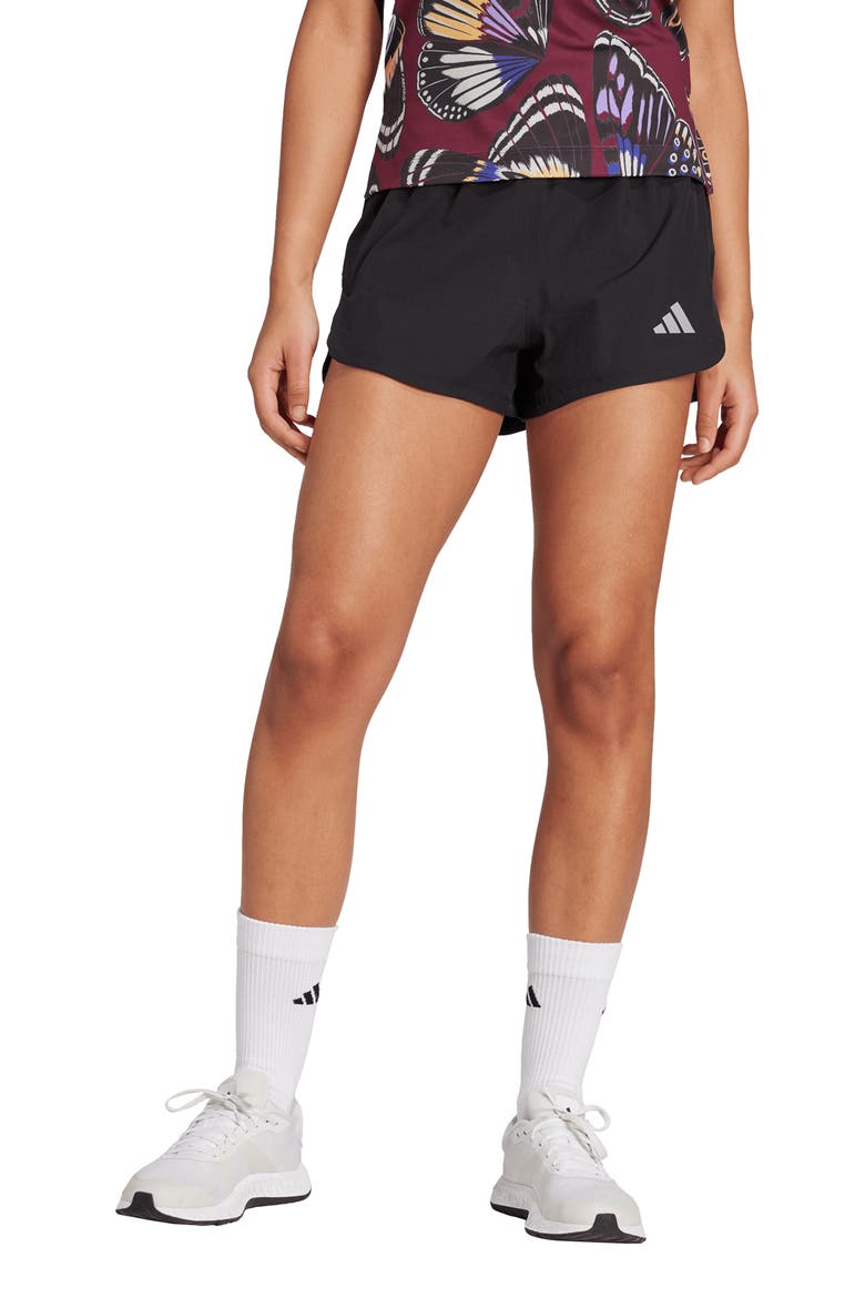 Tech Pacer Training Shorts, Main, color, BLACK