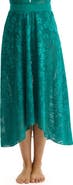 Profile by Gottex Chantilly Lace Textured High Low Skirt Cover