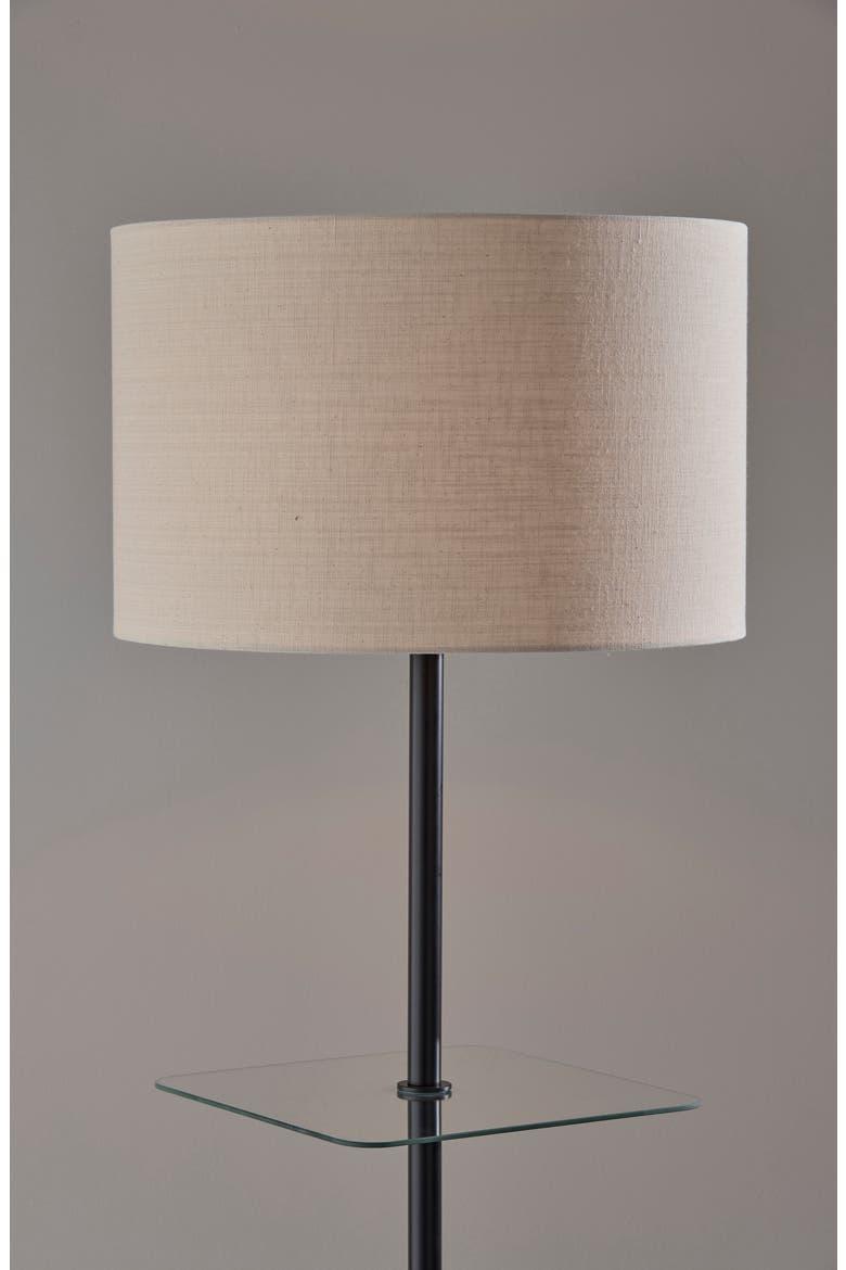 Imogen Shelf Floor Lamp, Alternate, color, BLACK