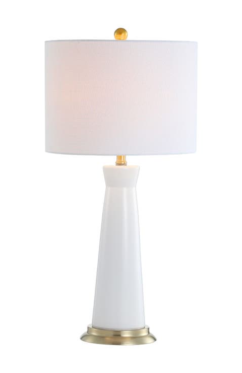 Hartley 29" Ceramic Column LED Table Lamp