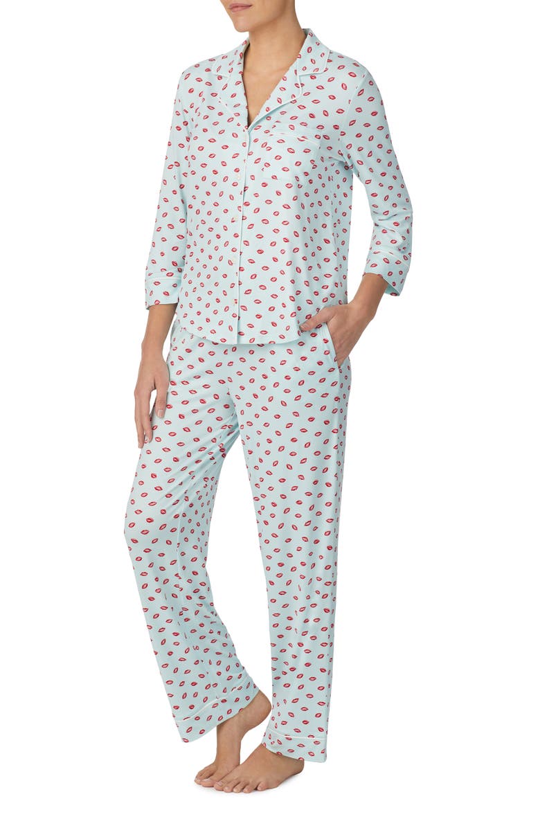 Kate Spade New York print pajamas, Alternate, color, 