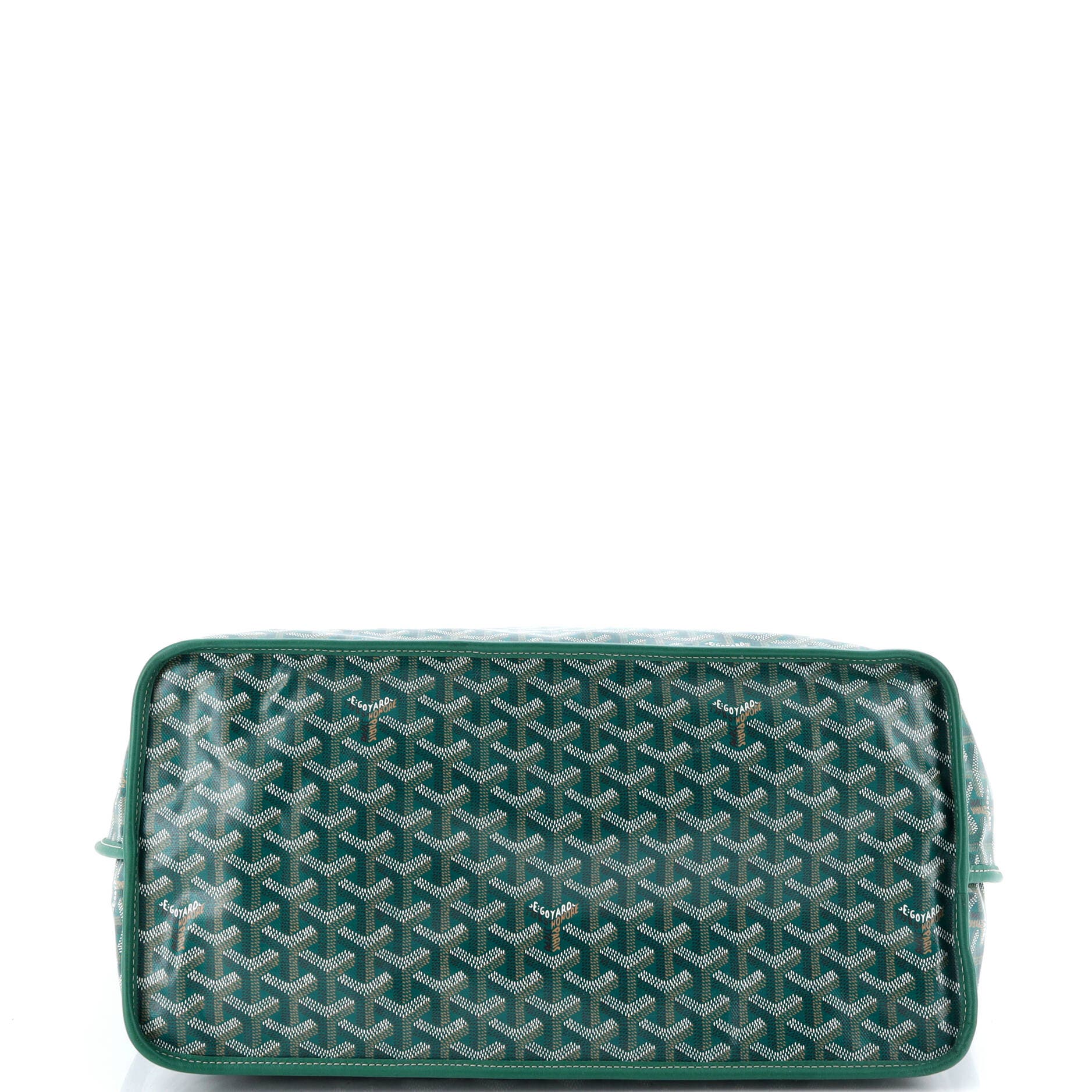 Pre-Owned Goyard Anjou Reversible Tote Coated Canvas GM, Alternate, color, Green