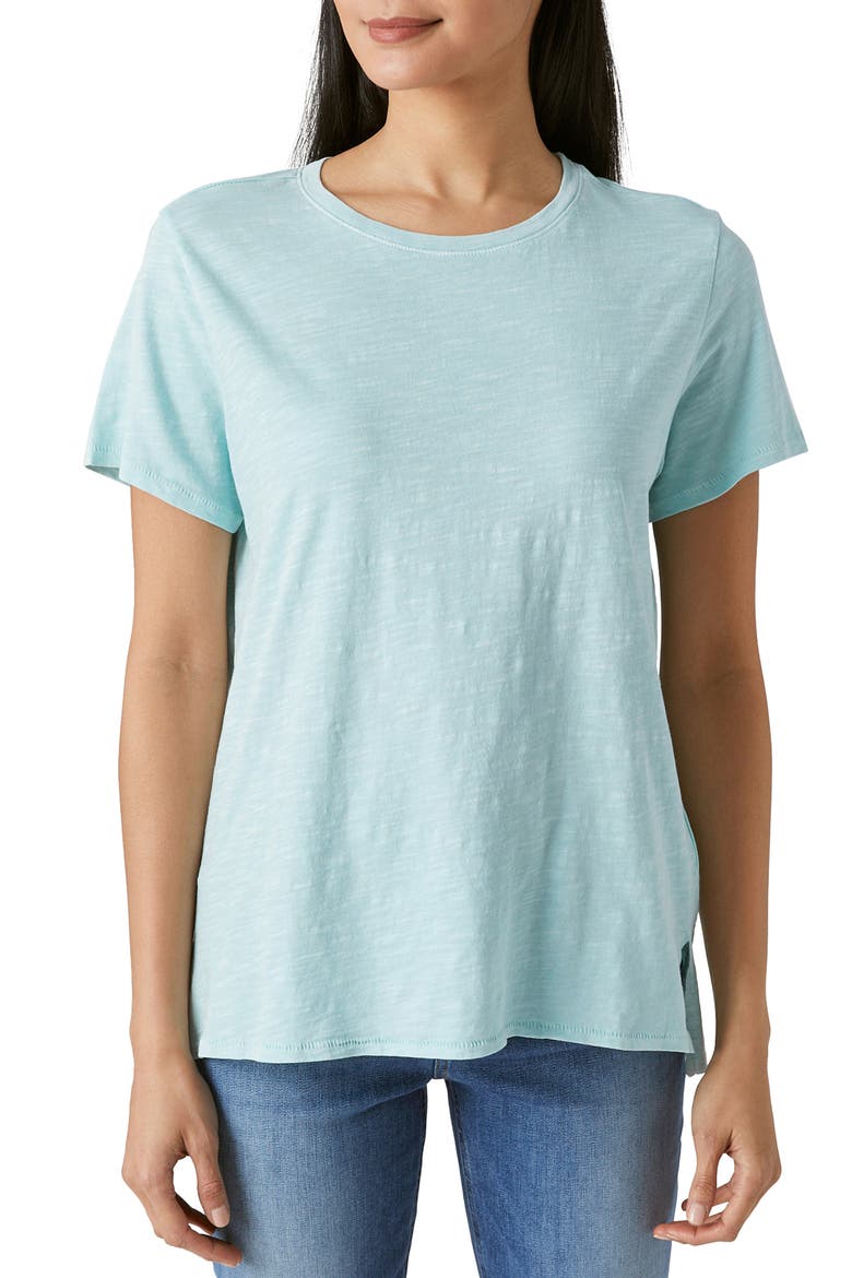 Classic Cotton Slub T-Shirt, Main, color, CANAL BLUE