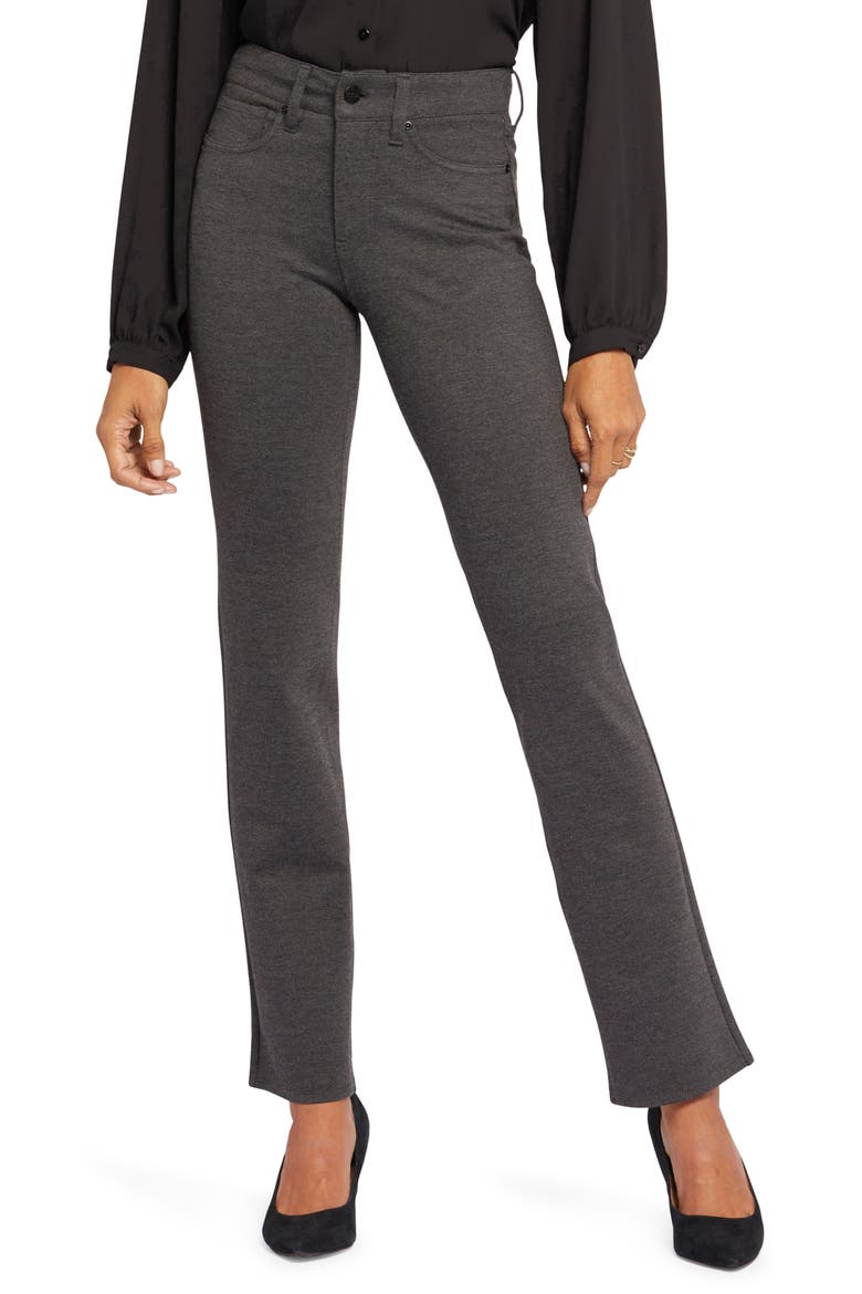 Sculpt-Her™ Marilyn Straight Leg Pants, Main, color, CHARCOAL HEATHERED