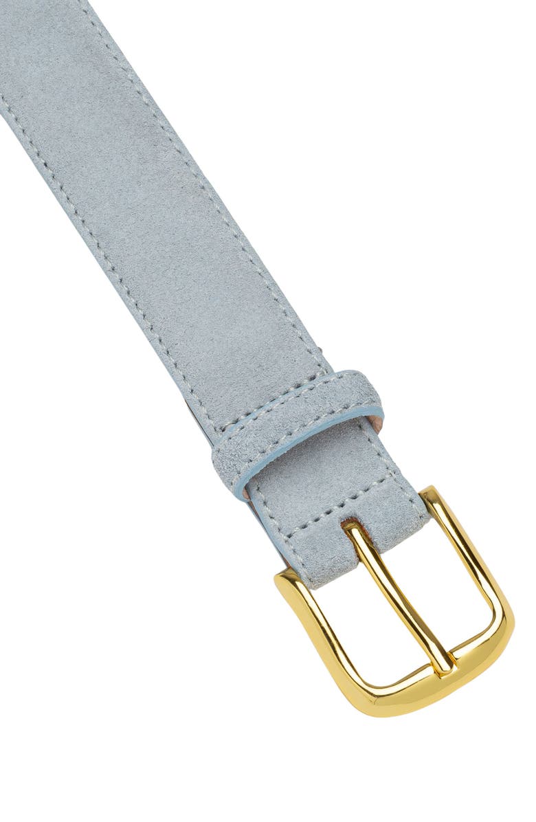 AUREUM No. 4 Suede Belt, Alternate, color, Sky Blue/Gold