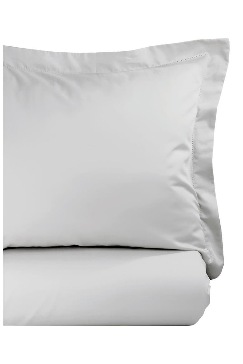 500 Thread Count Egyptian Cotton Duvet Set, Main, color, LIGHT GREY