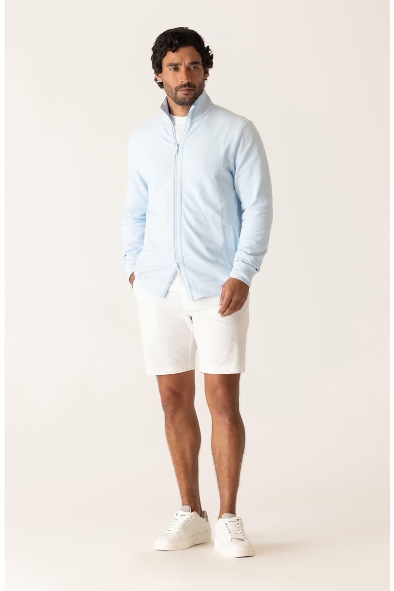 Galaxy 8.5-Inch Bermuda Flat Front Stretch Twill Shorts, Alternate, color, WHITE