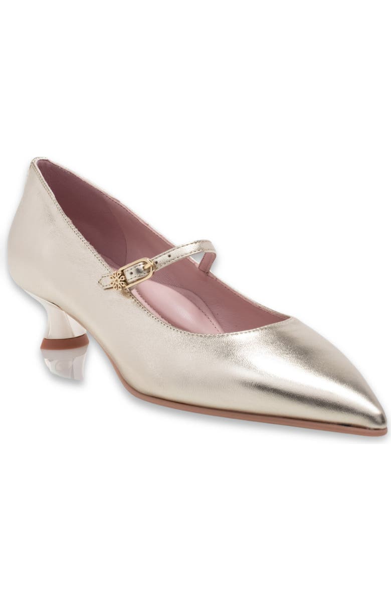 Naot Rosalie Pointed Toe Pump, Main, color, Gold Metallic Heather