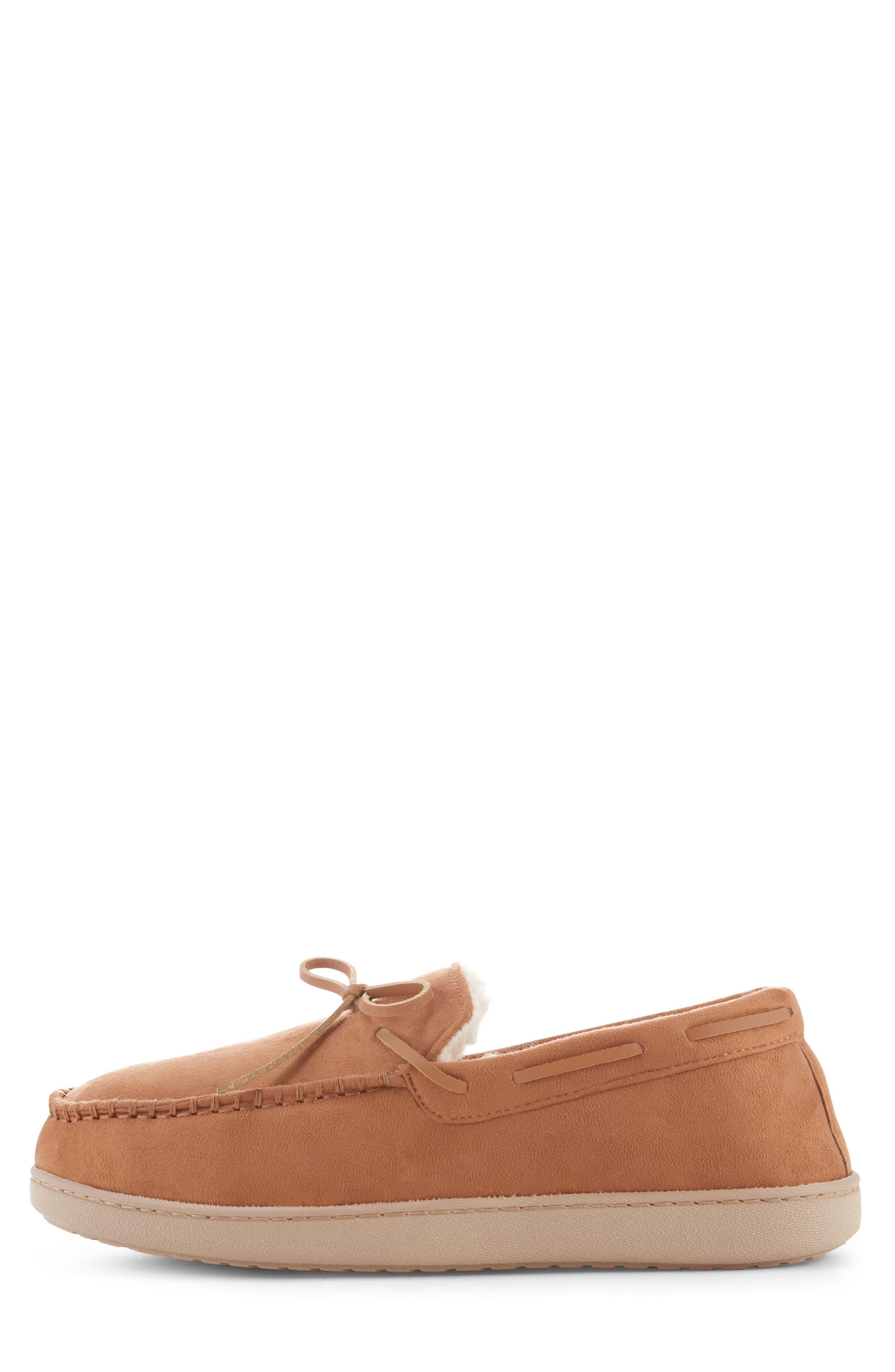 FLOOPI Faux Fur Lined Slipper, Alternate, color, Chestnut