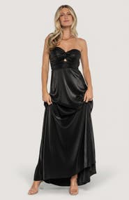 Baltic Børn Seraphine Pleated Strapless Gown