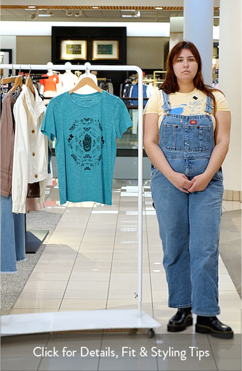 Hamsa Butterfly Frame Cotton Graphic T-Shirt, sales video thumbnail