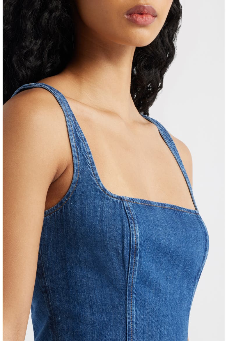 Janu Denim Midi Dress, Alternate, color, MORANT