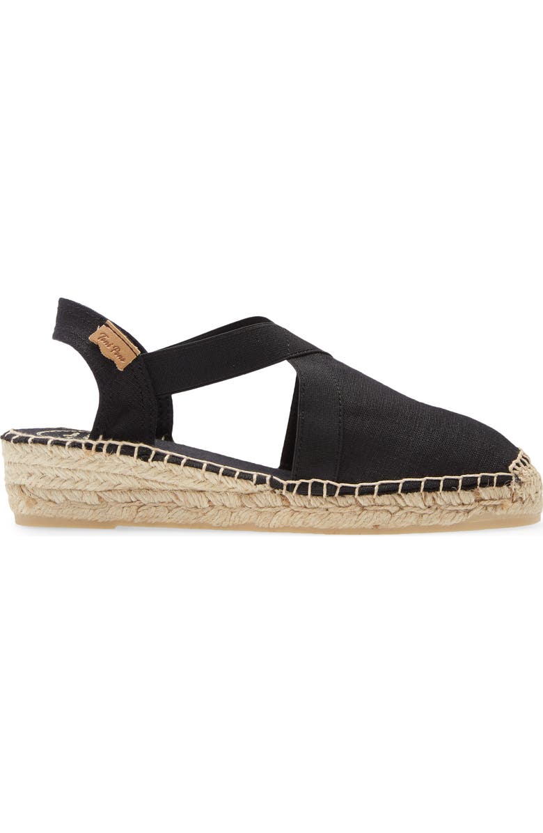 Toni Pons Verona Wedge Espadrille, Alternate, color, Black Fabric
