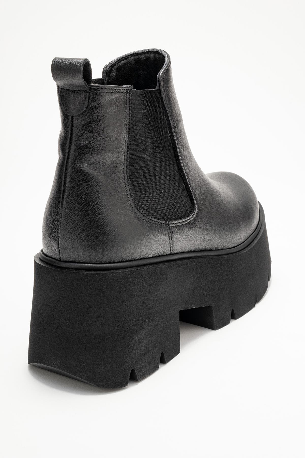 Forever 
Always Shoes Clen Leather Platform Chelsea Boot, Alternate, color, Black Leather
