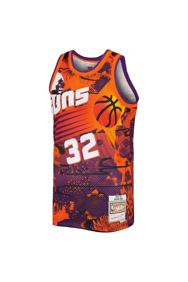 Men's Mitchell & Ness Jason Kidd Orange Phoenix Suns Hardwood Classics Lunar New Year Swingman Jersey, Alternate, color, Orange