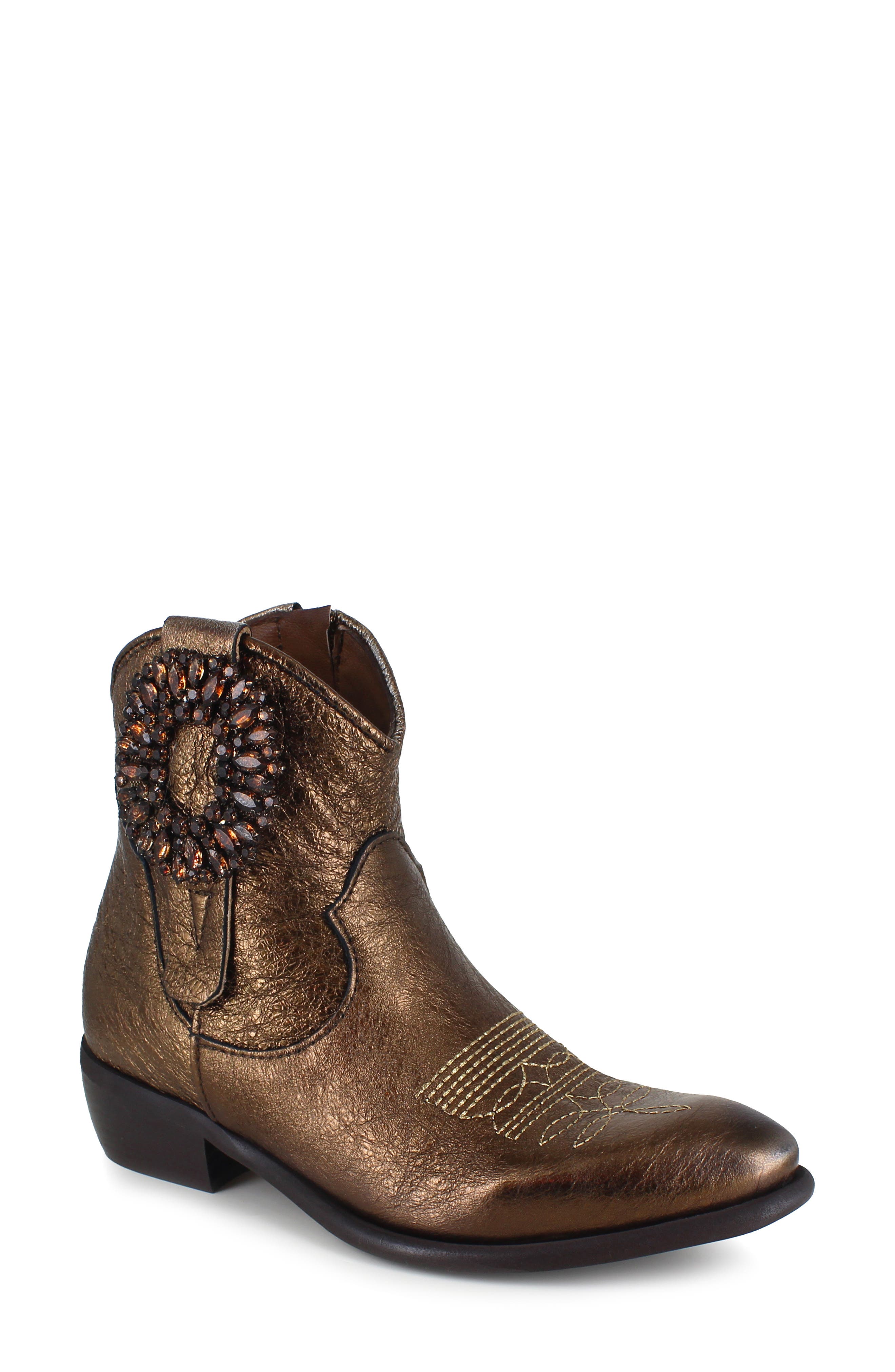ZIGI Helisent Western Boot, Main, color, Bronze Leather