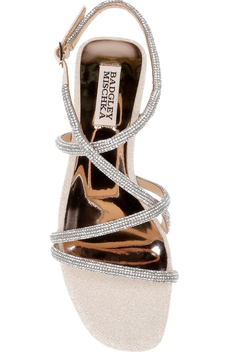 Badgley Mischka Collection Ivie Ankle Strap Sandal, Alternate, color, Gold