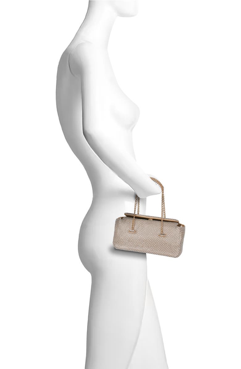 Jewel Badgley Mischka Juniper Crystal Vintage Inspired Clutch, Alternate, color, Gold