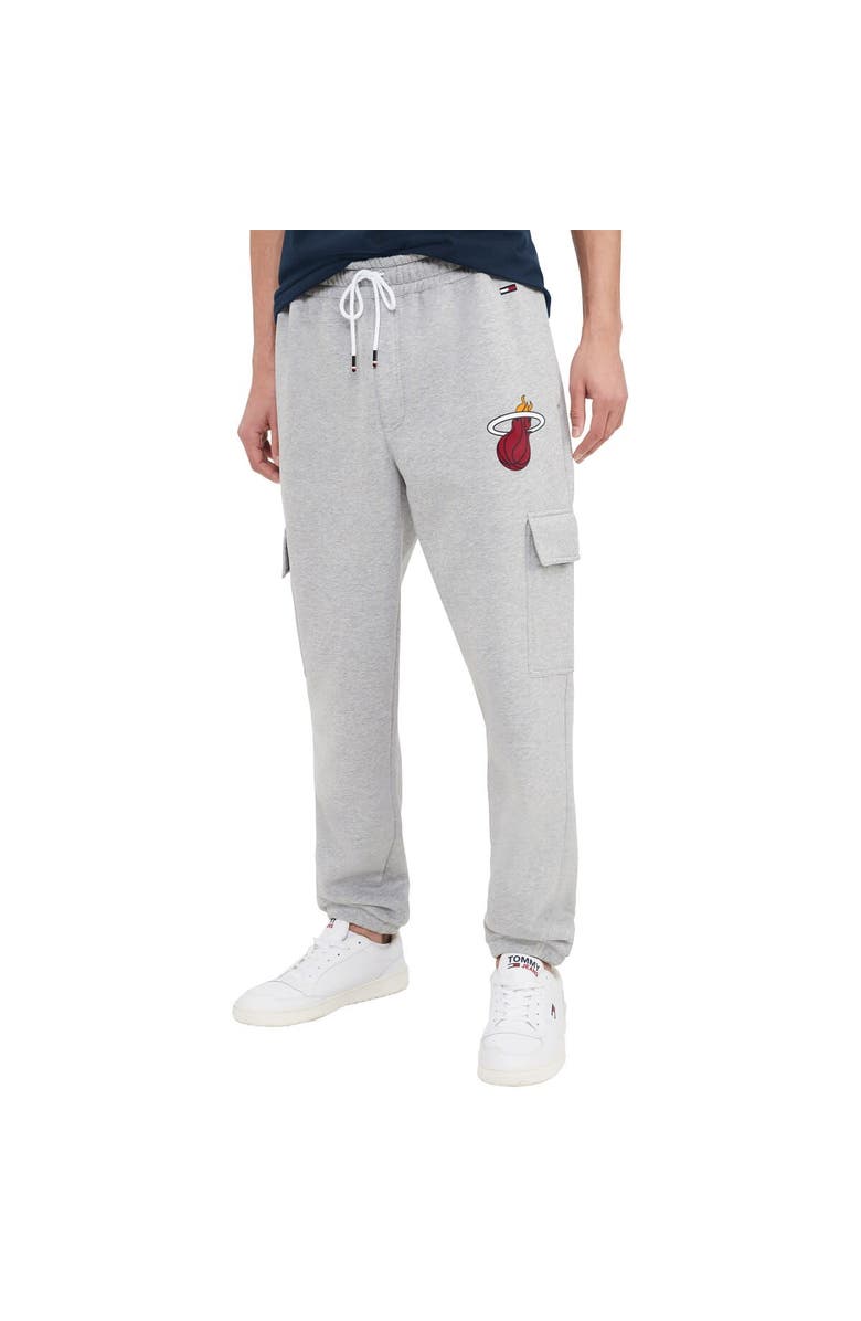 TOMMY JEANS Men's Tommy Jeans Gray Miami Heat Frankie Cargo Joggers, Main, color,