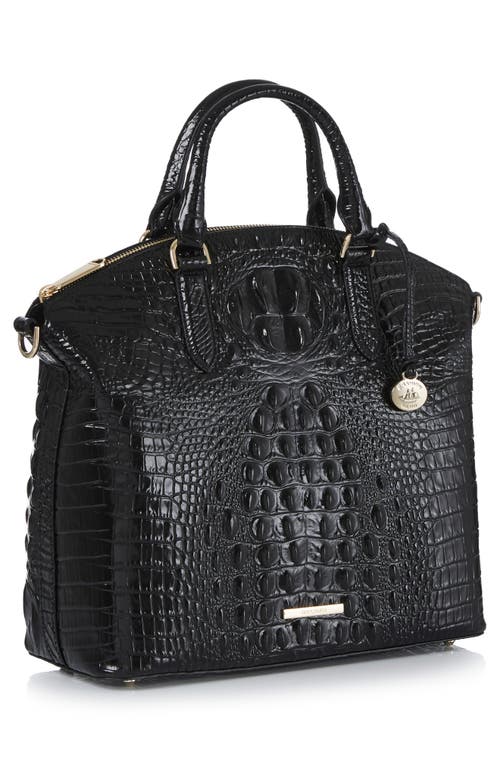 Brahmin Megan Large Melbourne Leather Satchel In Black