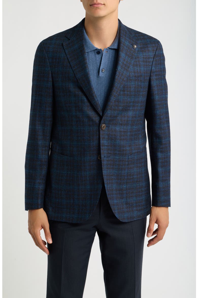 Morton Wool, Silk, Linen & Cashmere Sport Coat, Main, color, NAVY