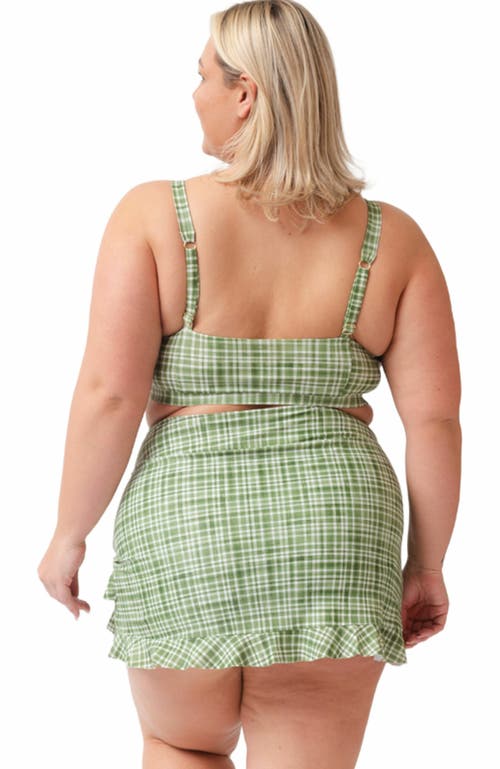 Lime Ricki Swimwear Ruffle Skirt W/ Bottoms