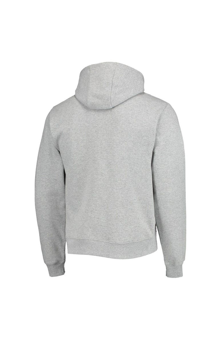 LEAGUE COLLEGIATE WEAR Men's League Collegiate Wear Heathered Gray Stanford Cardinal Seal Neuvo Essential Fleece Pullover Hoodie, Alternate, color, 