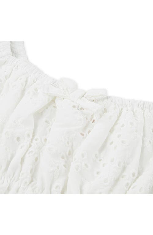 LEVI'S® LEVI'S® FLORAL EYELET PUFF SLEEVE DRESS