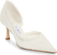 Jimmy Choo Faiz Lace Pointed Toe d'Orsay Pump