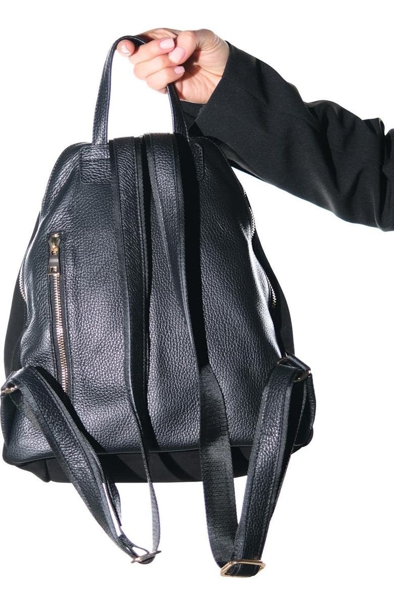 Forever & Always Shoes Josh Leather Backpack, Alternate, color, Black Suede