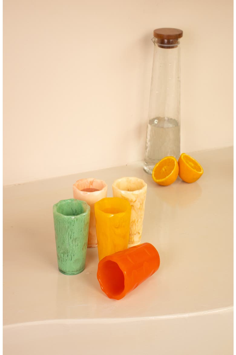 Outdoor Resin Tumbler, Alternate, color, MUSTARD